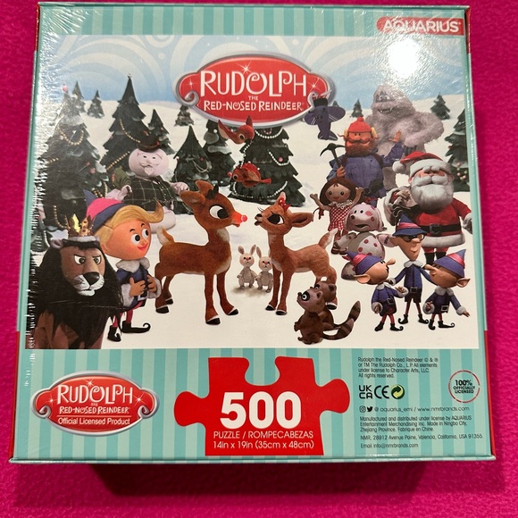 Rudolph the red nosed reindeer 500 pc Jigsaw puzzle Christmas - Picture 2 of 2